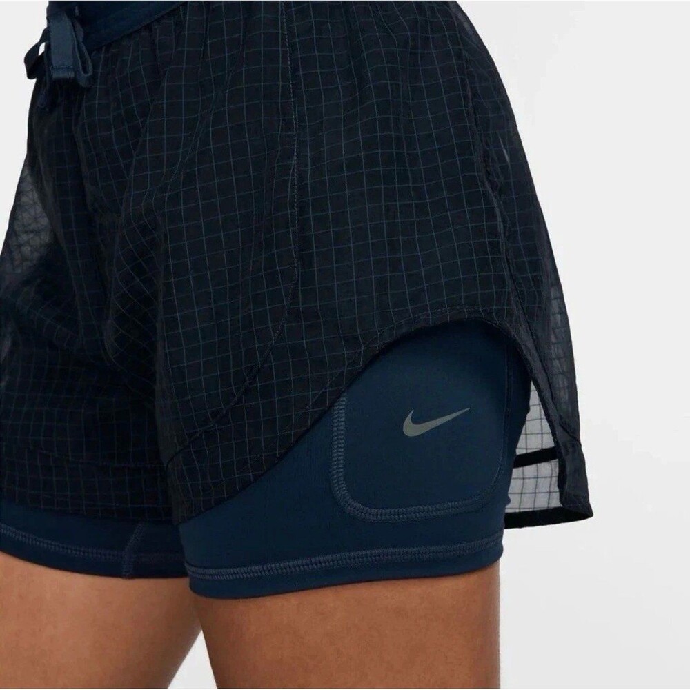 Nike Running Division Women's  3" Armory Navy 2-in-1 Running Shorts XS
